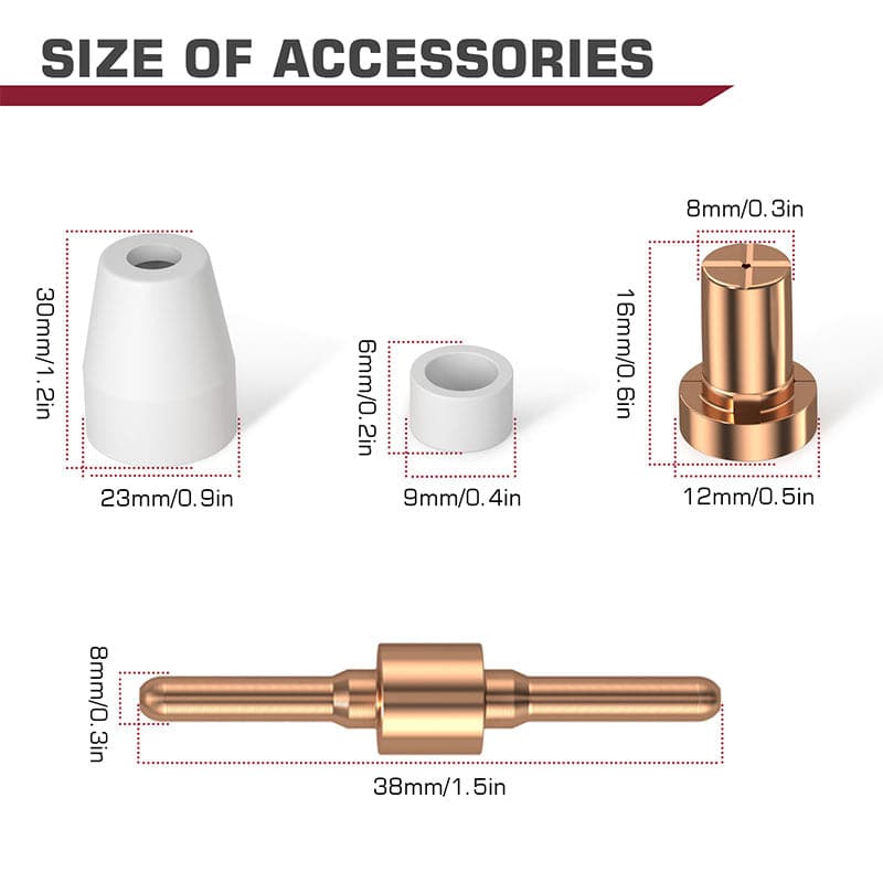 PT31 Plasma Cutter Consumables parts